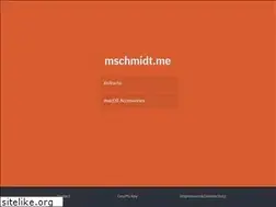 Sites similar to mschmidt.me