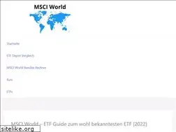 Sites similar to msci-world.de