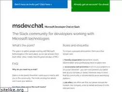 Sites similar to msdev.chat