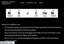 Sites similar to msjchem.com
