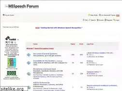 Sites similar to msspeech-forum.com