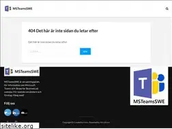 Sites similar to msteamsswe.se