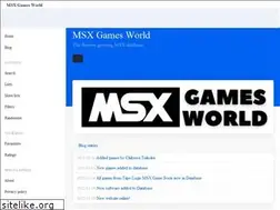 Sites similar to msxgamesworld.com