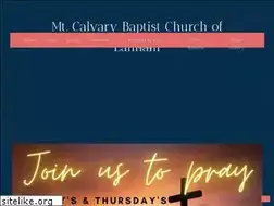 Sites similar to mtcalvarybaptistmd.org