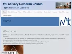 Sites similar to mtcalvaryluth.org