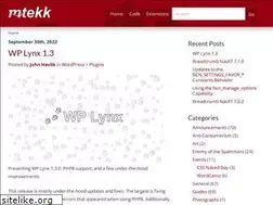 Sites similar to mtekk.us