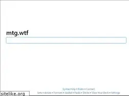 Sites similar to mtg.wtf