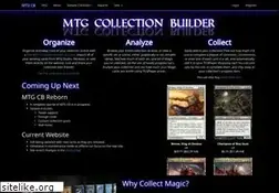 Sites similar to mtgcollectionbuilder.com