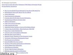 Sites similar to mtkilimanjarologue.com