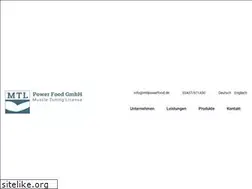 Sites similar to mtlpowerfood.de