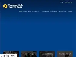 Sites similar to mtnhighservicedogs.com