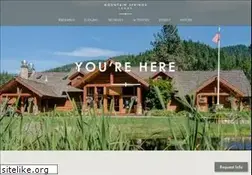 Sites similar to mtsprings.com