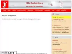 Sites similar to mtv-badminton.de
