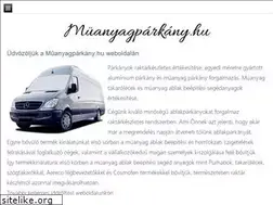 Sites similar to muanyagparkany.hu