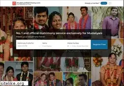Sites similar to mudaliyarmatrimony.com