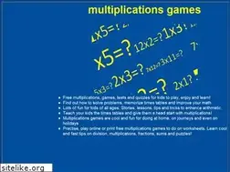 Sites similar to multiplicationsgames.info