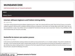 Sites similar to mundanecode.com