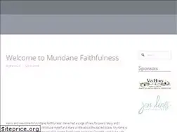 Sites similar to mundanefaithfulness.com