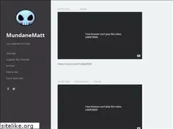 Sites similar to mundanematt.com