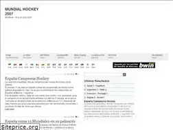 Sites similar to mundialhockey.com