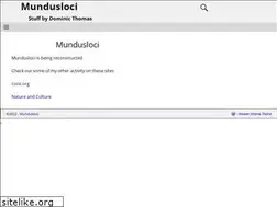 Sites similar to mundusloci.org