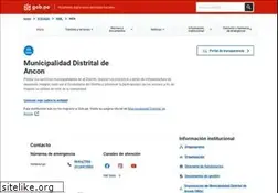 Sites similar to muniancon.gob.pe