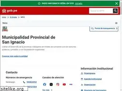 Sites similar to munisanignacio.gob.pe