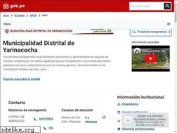 Sites similar to muniyarinacocha.gob.pe