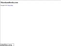 Sites similar to murakamibooks.com