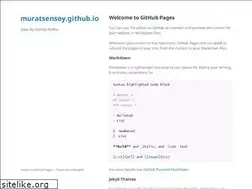 Sites similar to muratsensoy.github.io