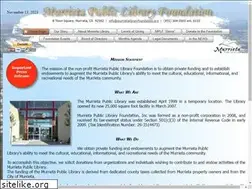 Sites similar to murrietalibraryfoundation.org