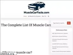 Sites similar to musclecarfacts.com