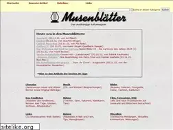 Sites similar to musenblaetter.de