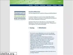 Sites similar to museumsbibliotheken.frankfurt.de