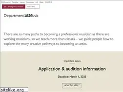 Sites similar to music.concordia.ca