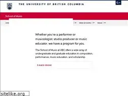 Sites similar to music.ubc.ca