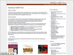 Sites similar to musica-rediviva.de