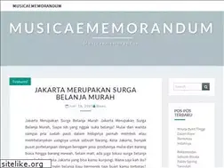 Sites similar to musicaememorandum.com