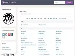 Sites similar to musicaldictionary.com