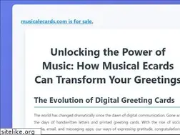 Sites similar to musicalecards.com