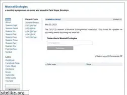 Sites similar to musicalecologies.net