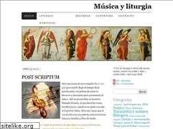 Sites similar to musicaliturgia.wordpress.com