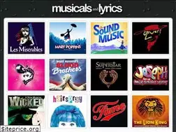 Sites similar to musicalsandlyrics.com