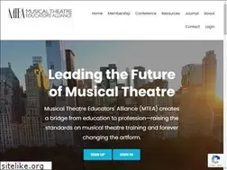 Sites similar to musicaltheatreeducators.org