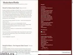 Sites similar to musicasacraflorida.wordpress.com