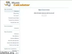 Sites similar to musiccalculator.com