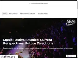 Sites similar to musicfestivalstudies.com