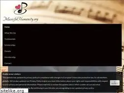 Sites similar to musicforhumanity.org