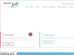 Sites similar to musicforlife.org.uk