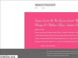 Sites similar to musiclyricsto.blogspot.com